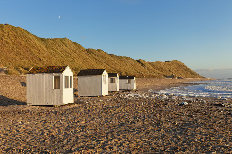 Cabins by the beach Photograph by Mike Santis