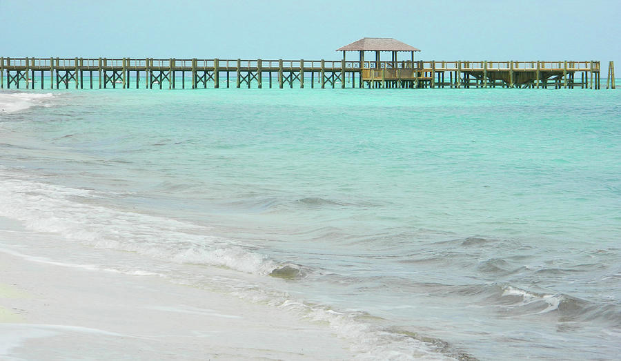 Cable Beach Pier - Nassau Bahamas Photograph by Emmy Marie Vickers