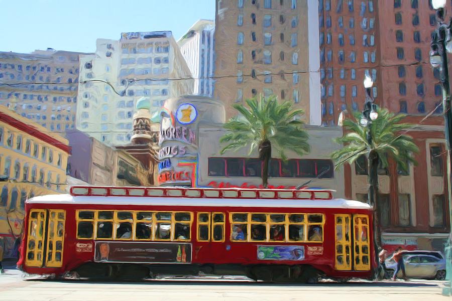 New Orleans Photograph - Cable Car by Katherine Erickson