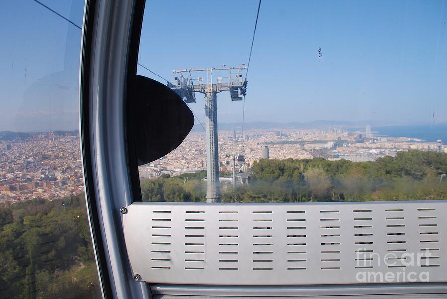 Cable car pod in Barcelona Photograph by David Fowler