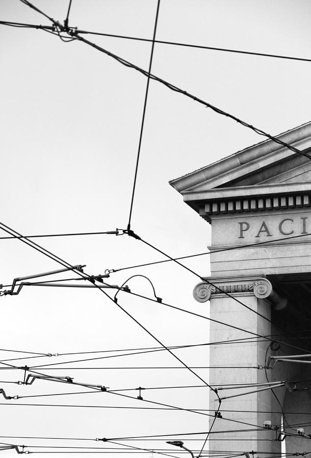 Black And White Photograph - Cables in Milan by Valentino Visentini