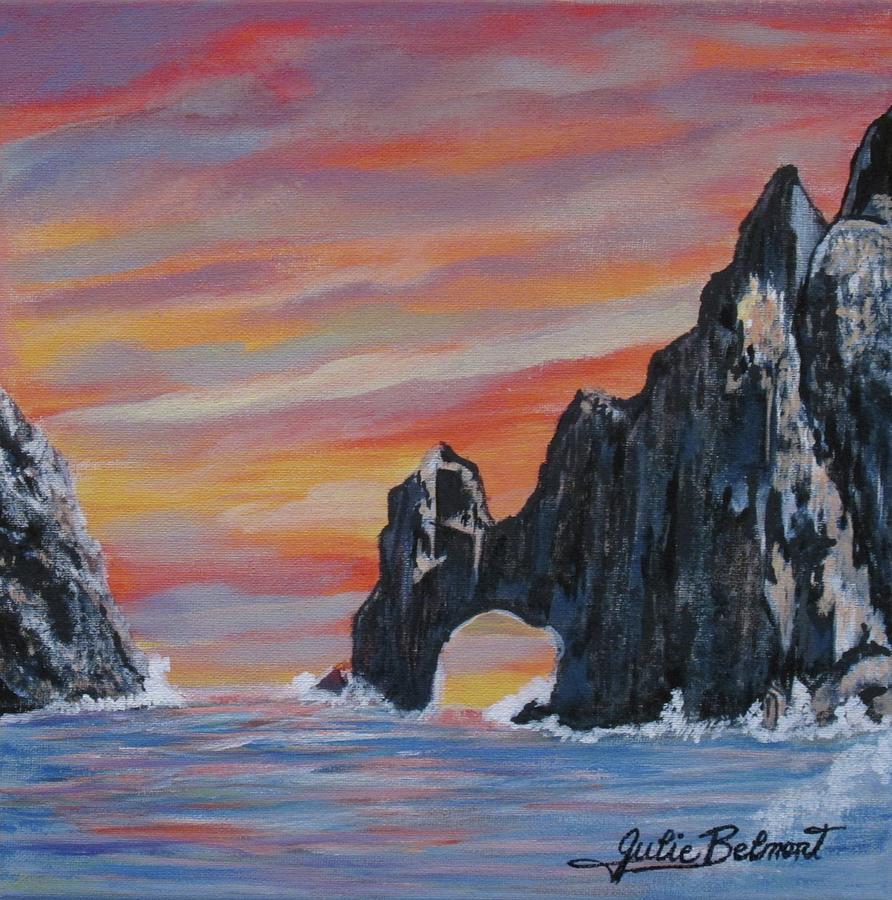 Cabo Arch Painting by Julie Belmont
