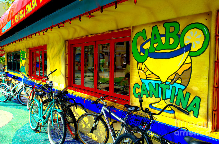 Bicycle Photograph - Cabo Cantina - Balboa by Jim Carrell