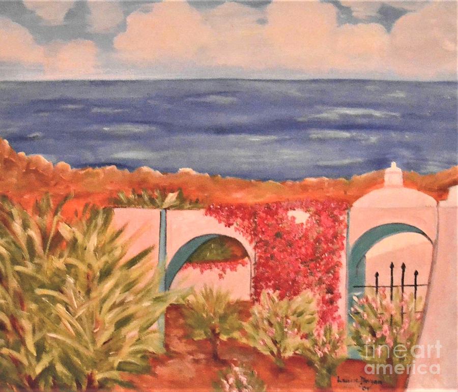 Cabo Garden Painting by Laurie Morgan