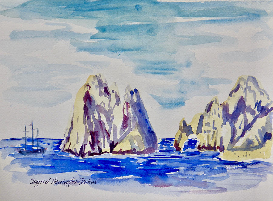 Cabo San Lucas 1111 Painting by Ingrid Dohm