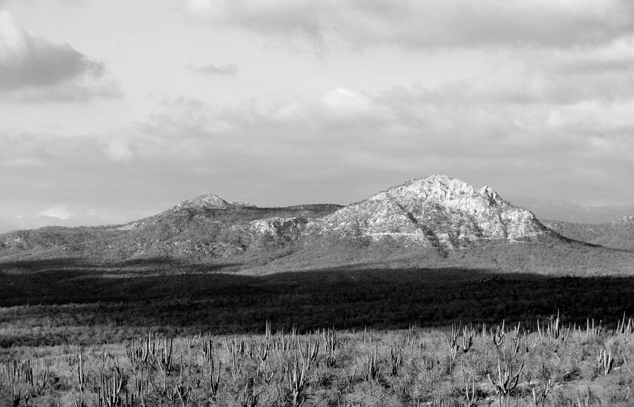 Black And White Photograph - Cabo San Lucas Mountain by Brian Manfra