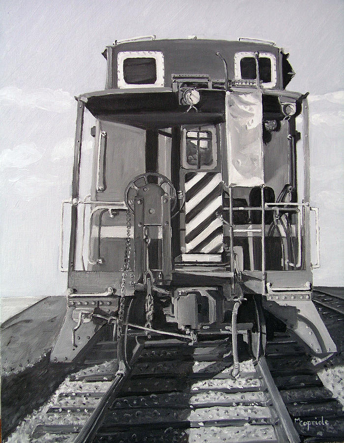 Caboose Painting by Mary Capriole