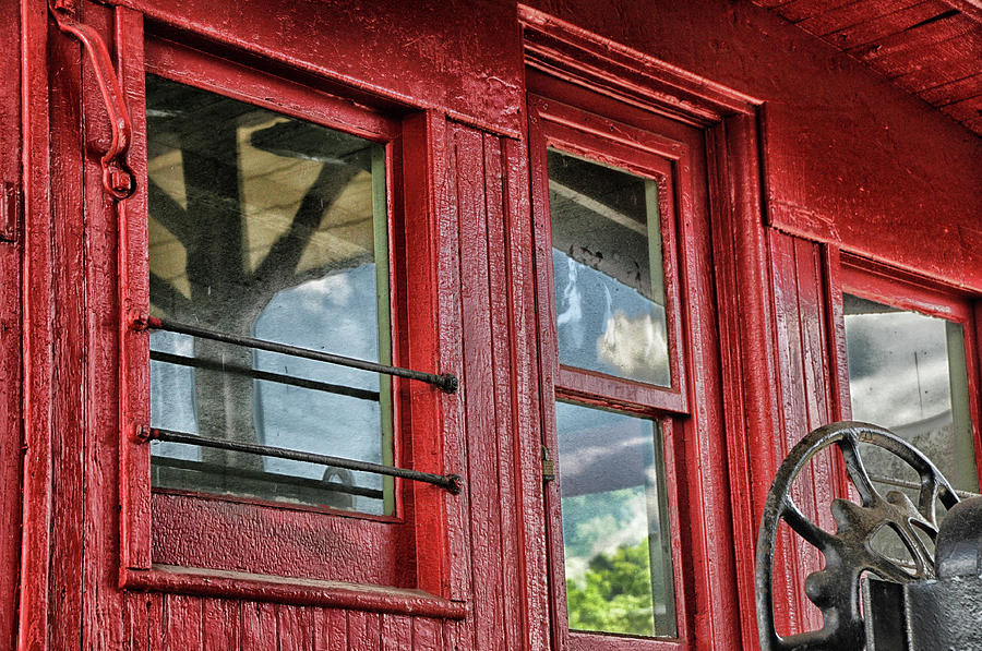 Caboose Windows Photograph by Mike Martin