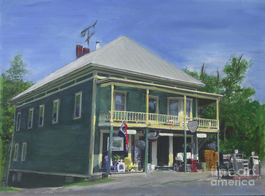 Cabot Hardware Store Restaurant and Bar Painting by Donna Walsh