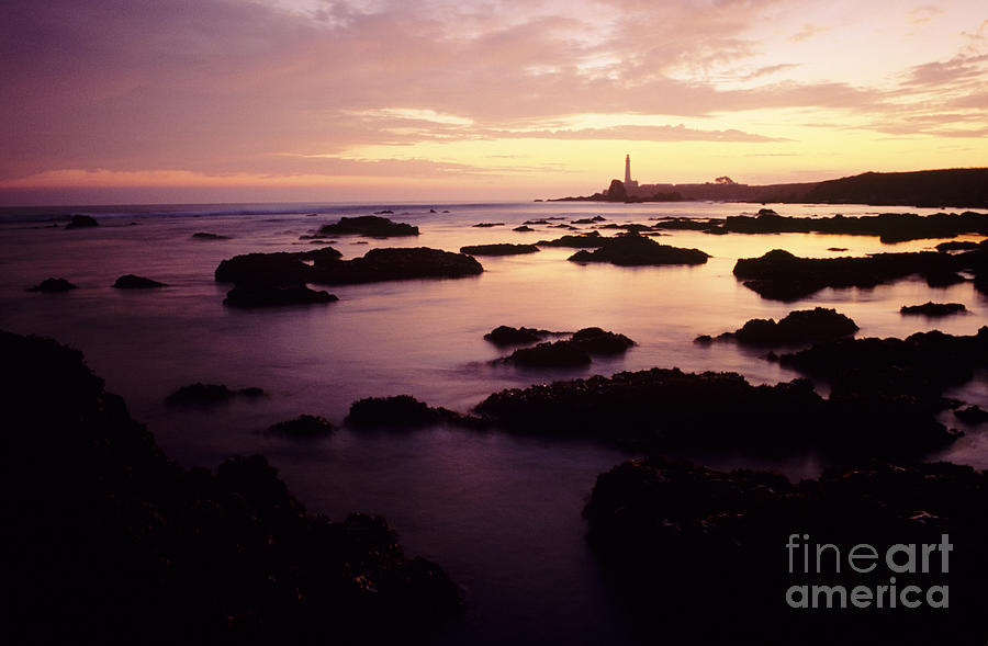 Sunset Photograph - Cabrillo Lighthouse by Peter French - Printscapes