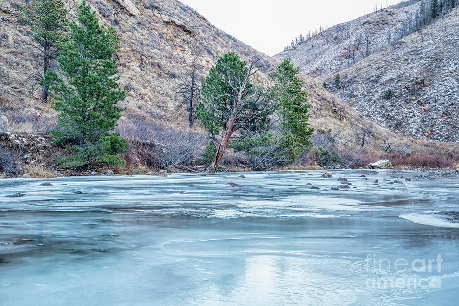 Cache la Poudre River in Rocky Mountains Photograph by Marek Uliasz