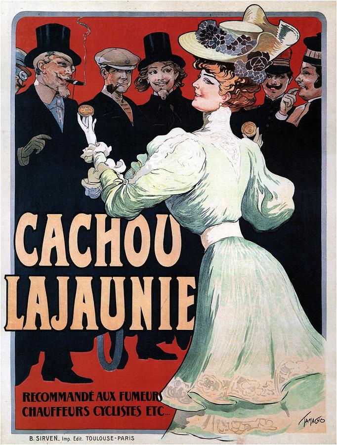 Cachou Lajaunie - Licorose - Vintage Advertising Poster Mixed Media by Studio Grafiikka