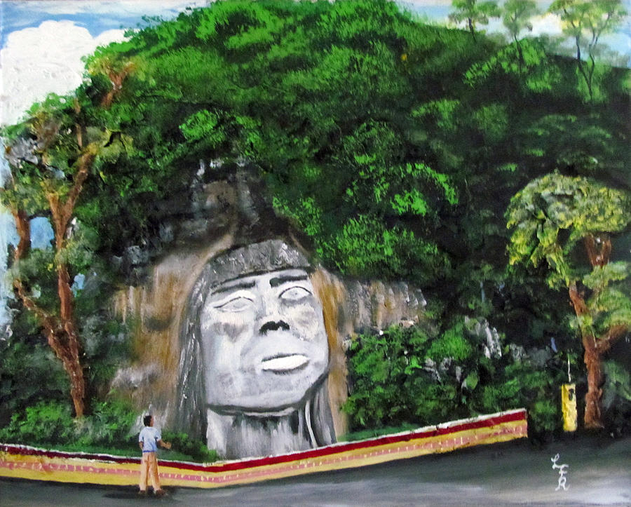 Cacique Mabodomaca Painting by Luis F Rodriguez