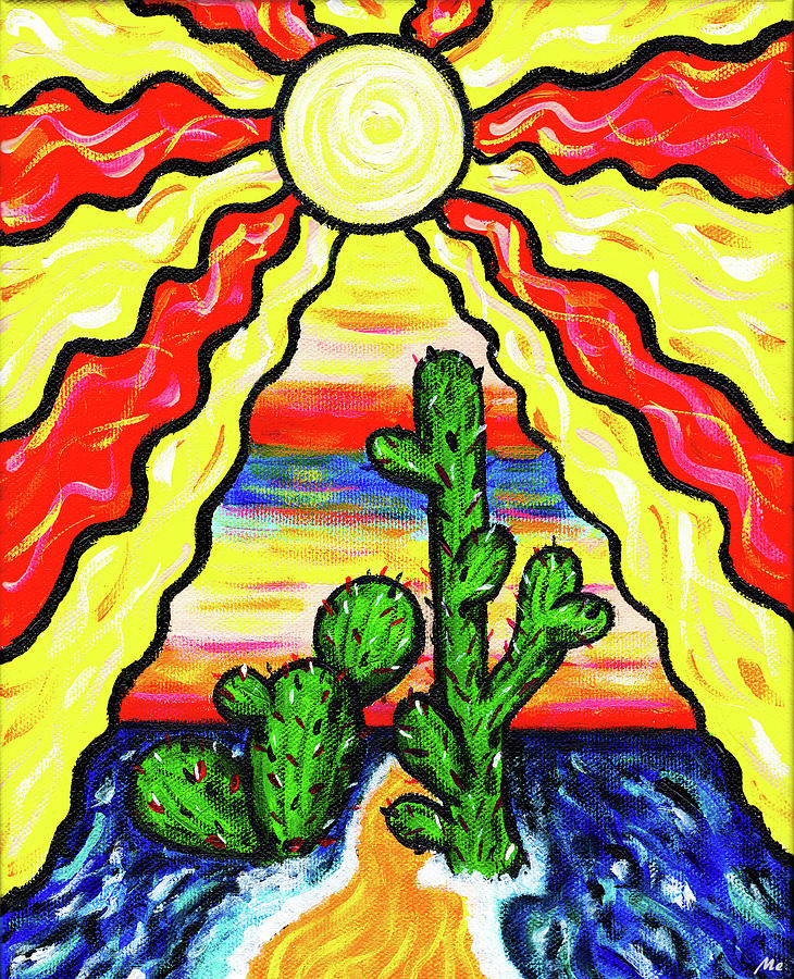 Cacti Painting by Meghan Elizabeth