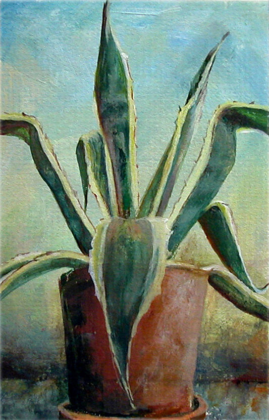 Flower Painting - Cactus 2 by Muriel Dolemieux