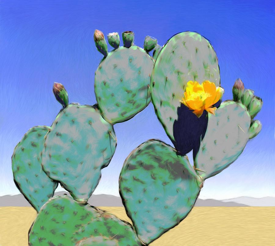 Cactus Flower Digital Art by Snake Jagger