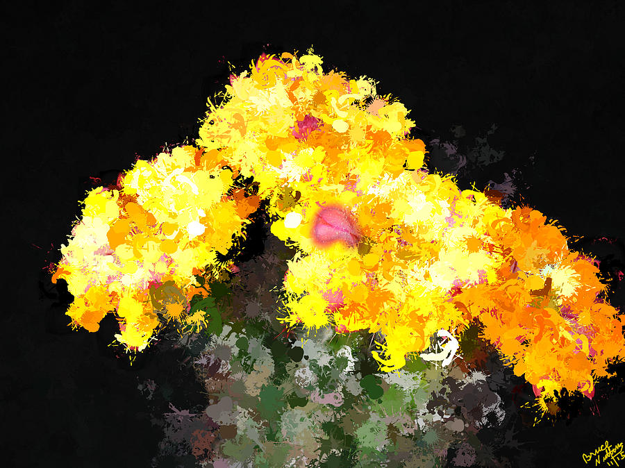 Flowers Painting - Cactus Flowers by Bruce Nutting Flowers Painting - Cactus Flowers by Bruce Nutting