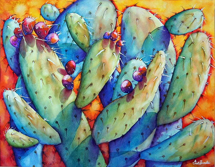 Cactus Painting by Gail Zavala - Fine Art America