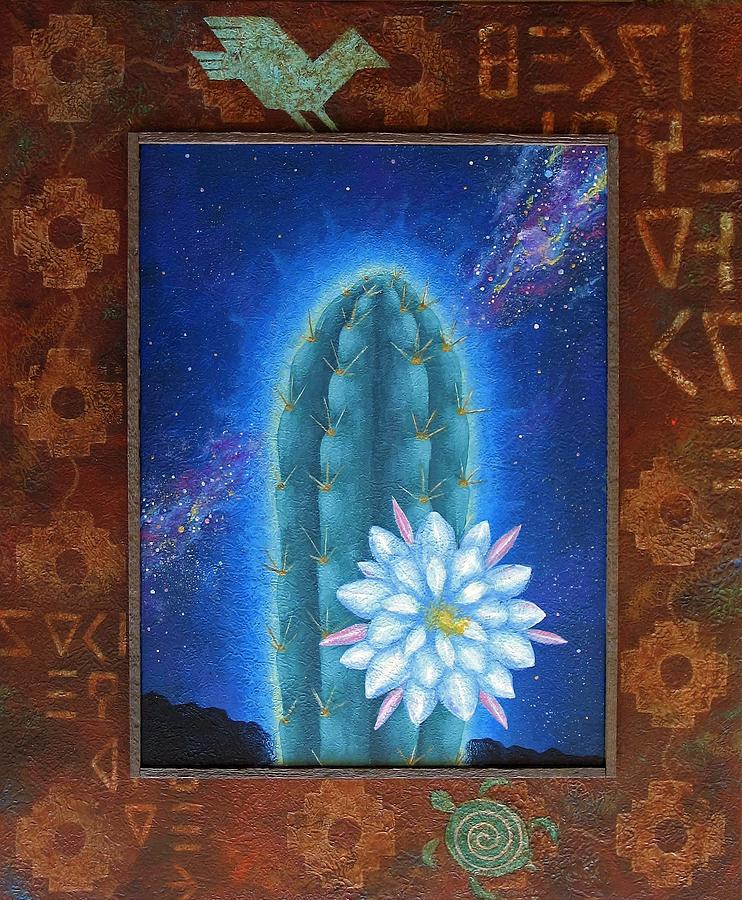Cactus Painting - Achuma by Jeff Sartain
