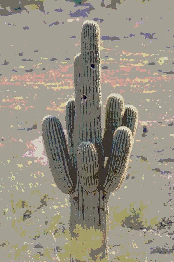 Cactus Digital Art by Jennifer Frechette