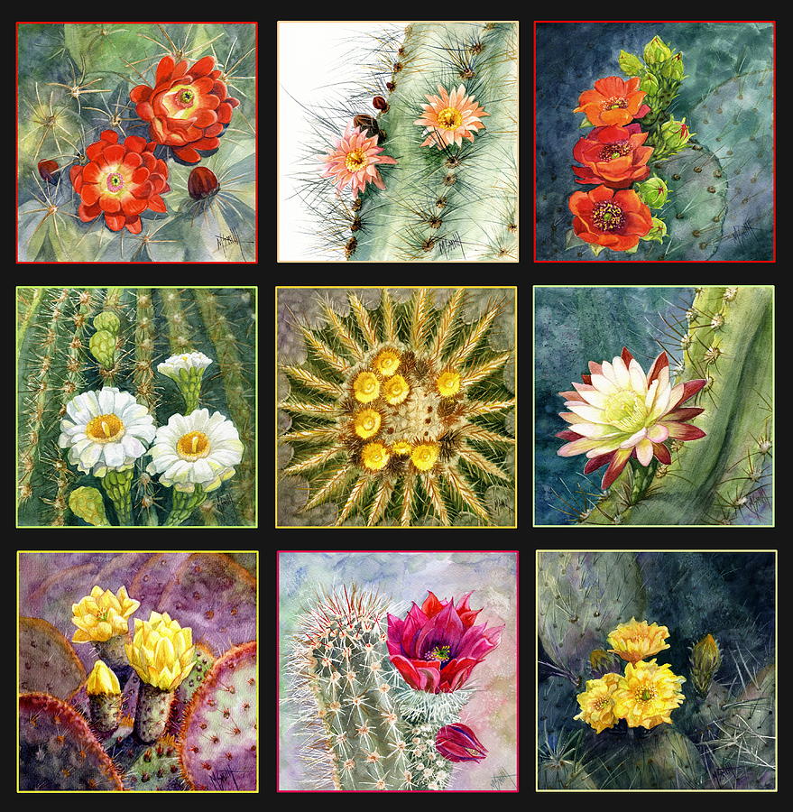 Cactus Series Painting by Marilyn Smith
