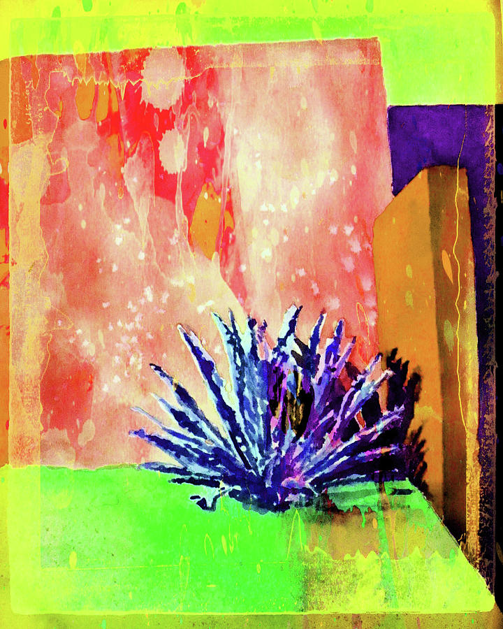 Abstract Painting - Cactus Smart by Marlene Skaggs