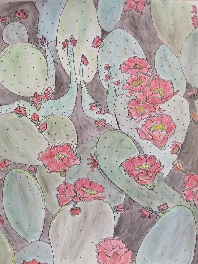 Cactus Voices #2 Mixed Media by Sharyn Winters