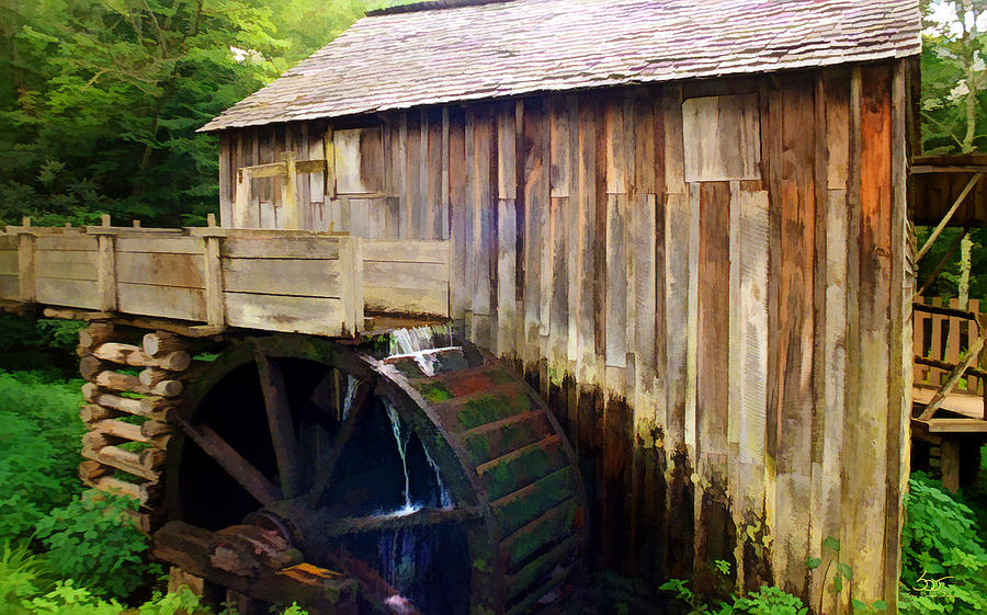 Cade Cove Mill Photograph By Sam Davis Johnson - Fine Art America