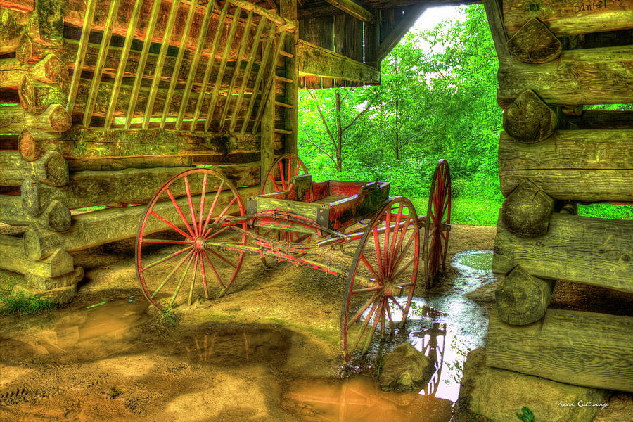 Cades Cove Carriage at Cantilever Barn Photograph by Reid Callaway