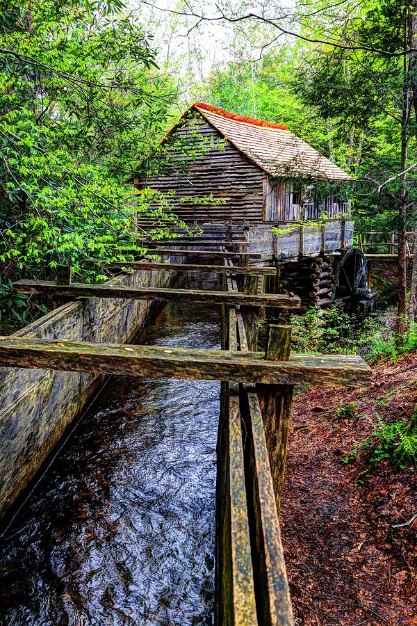 Cades Cove Grist Mill In The Great Smoky Mountains National Park  Photograph by Carol Montoya