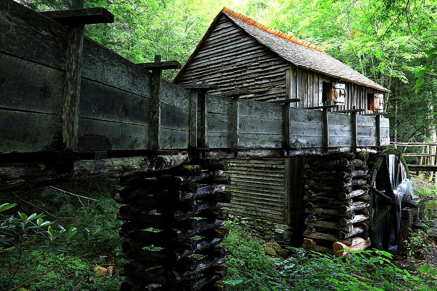 Cades Cove Grist Mill In The Great Smoky Mountains National Park II Photograph by Carol Montoya