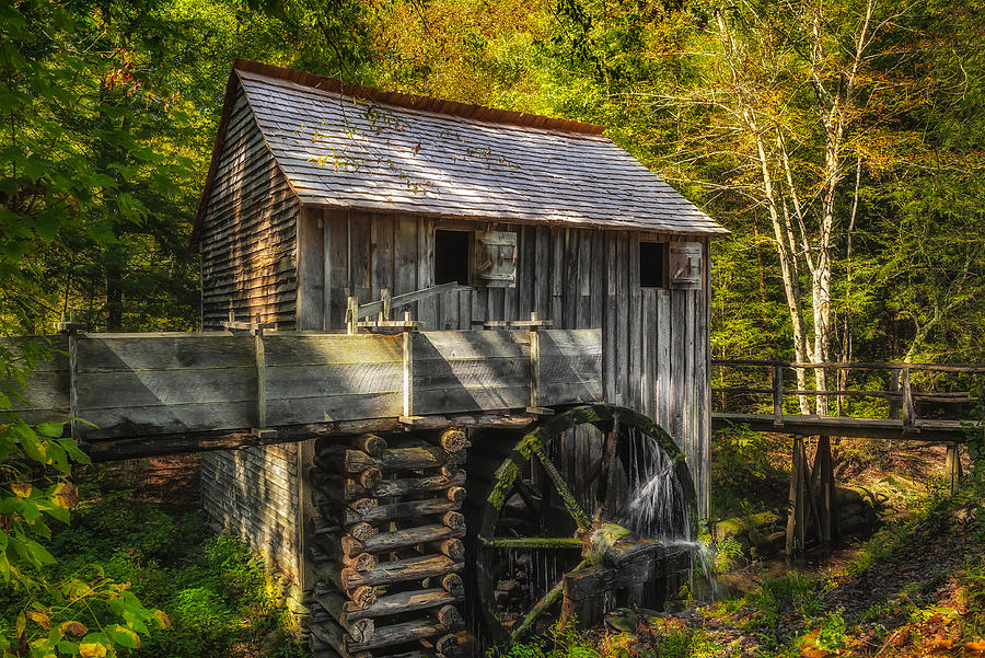 Cades Cove John Cable Grist Mill - 1 Photograph by Frank J Benz