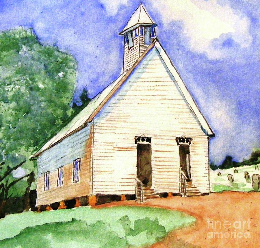 Cades Cove Missionary Baptist Painting by Spencer Hudson