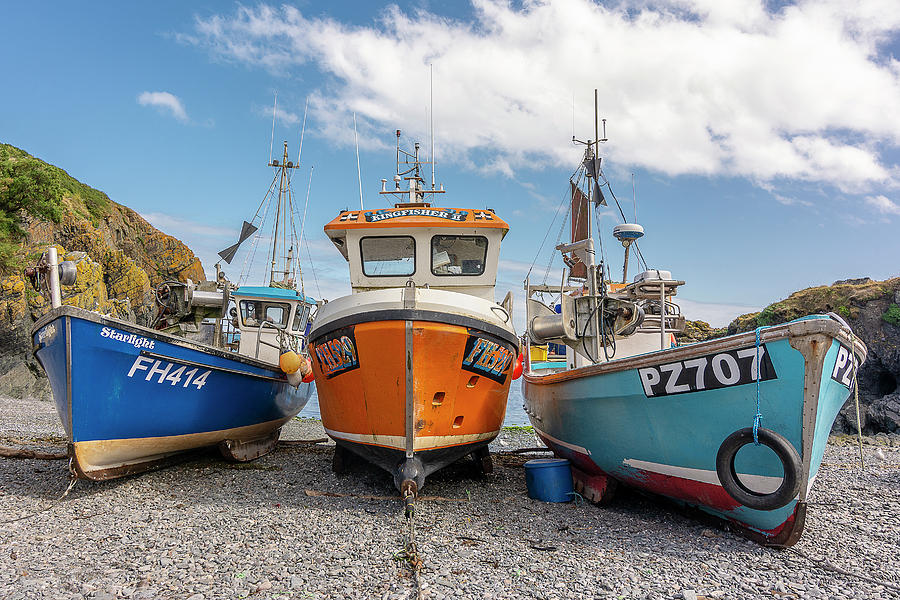 Cadgwith Trio Photograph by Hazy Apple