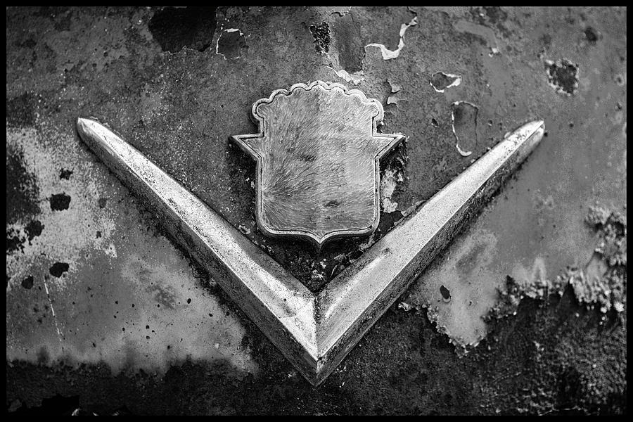 Cadillac Emblem On Rusted Hood Photograph by Matthew Pace