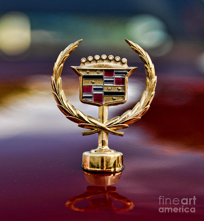 Cadillac Photograph - Cadillac gold edition hood ornament by Paul Ward