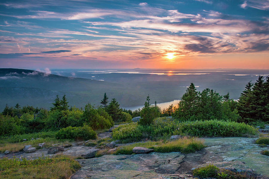 Cadillac Mountain Sunset 2 Photograph by Joe Gliozzo