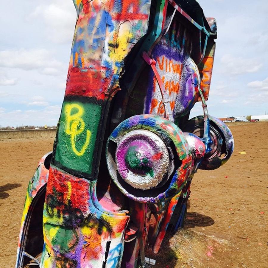 Transportation Photograph - Cadillac Ranch by Gabrielle Coleman