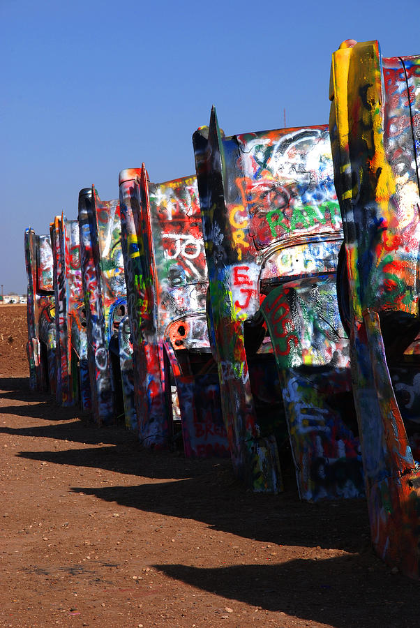 Cadillac Ranch Route 66 Photograph by Susanne Van Hulst