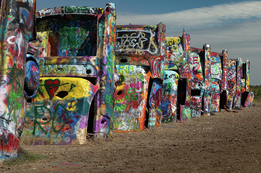 Cadillac Ranch Photograph by Tim Stanley