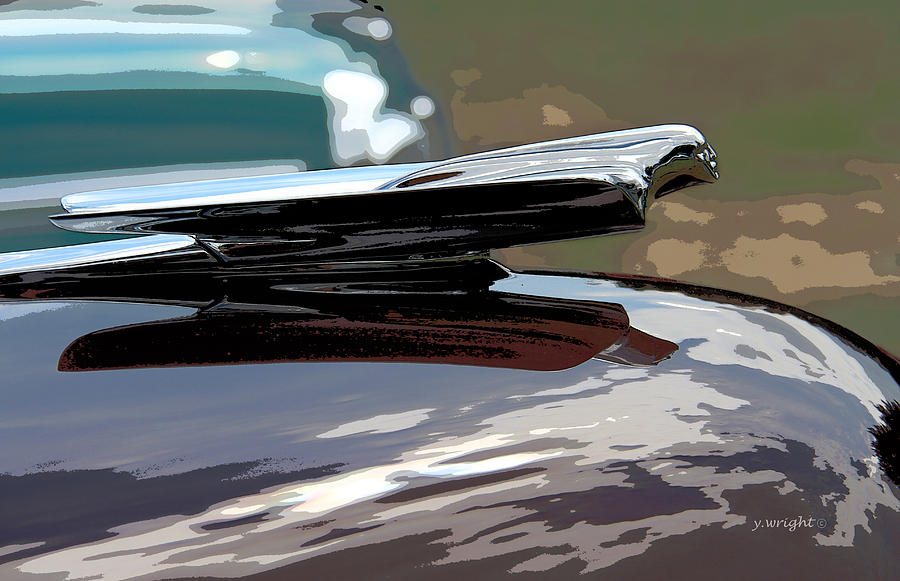 Cadillac La Salle - 1949 Hood Ornament Mixed Media by Yvonne Wright
