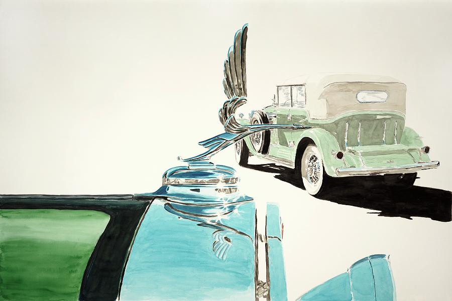 Cadillac V16s Painting by Richard Lewis - Fine Art America