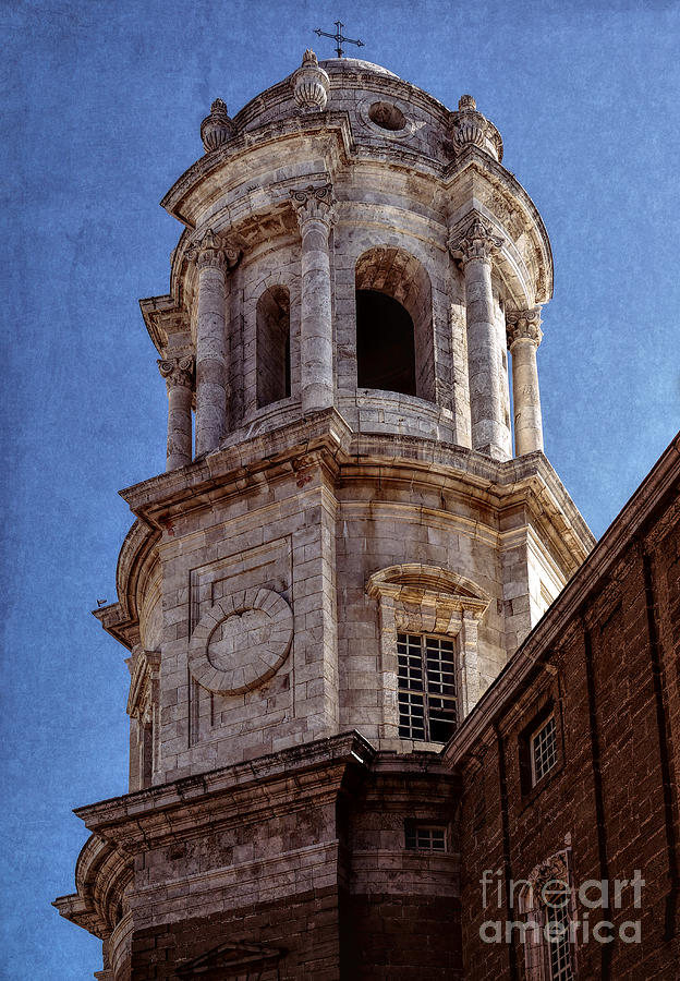 Cadiz Cathedral Bell Tower Photograph by Sue Melvin