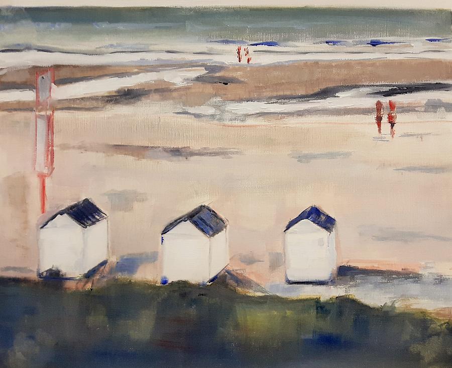 Cadzand Beach Painting by Christel Roelandt