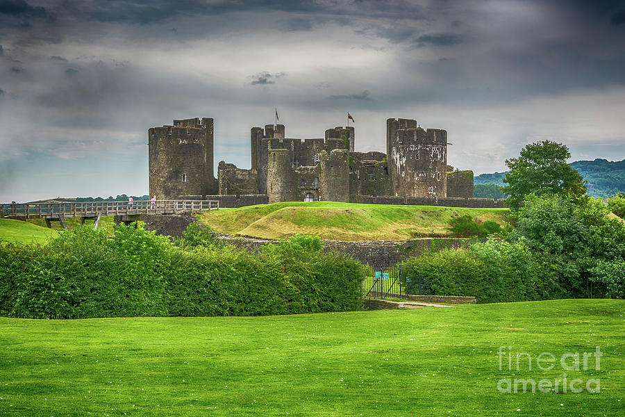 Caerphilly Castle East View 2 Photograph by Steve Purnell