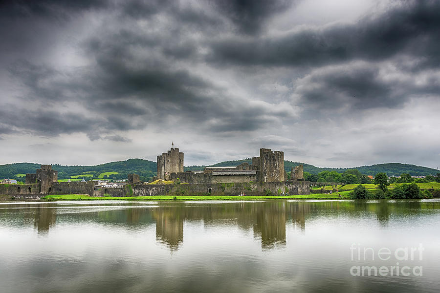 Caerphilly Castle North View 1 Photograph by Steve Purnell