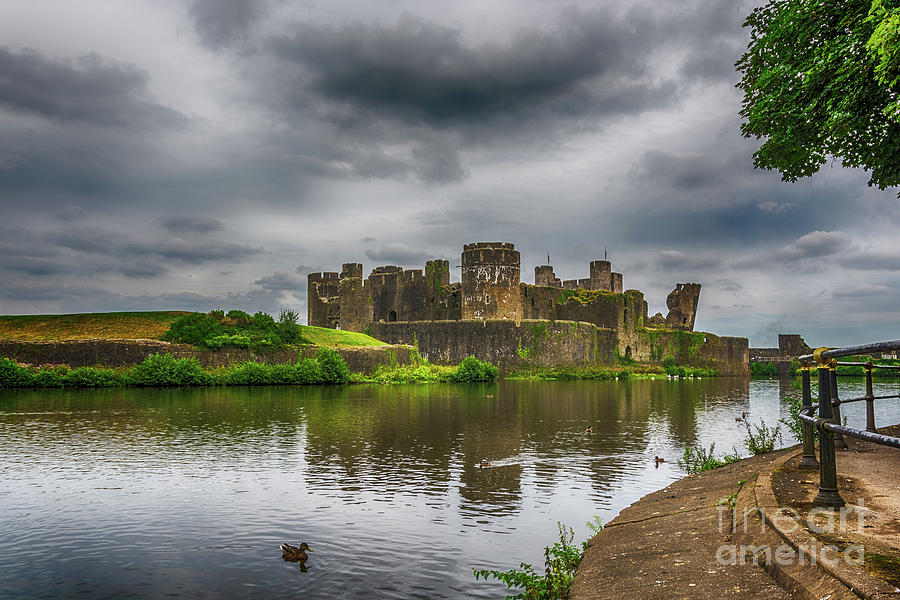 Caerphilly Castle South East View 2 Photograph by Steve Purnell