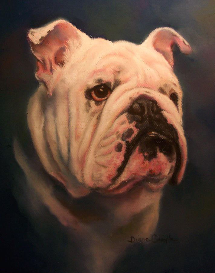 English Bull Dog Painting - Caesar by Diane Caudle English Bull Dog Painting - Caesar by Diane Caudle