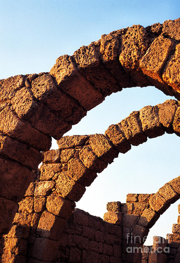 Caesarea Arches  Photograph by Thomas R Fletcher