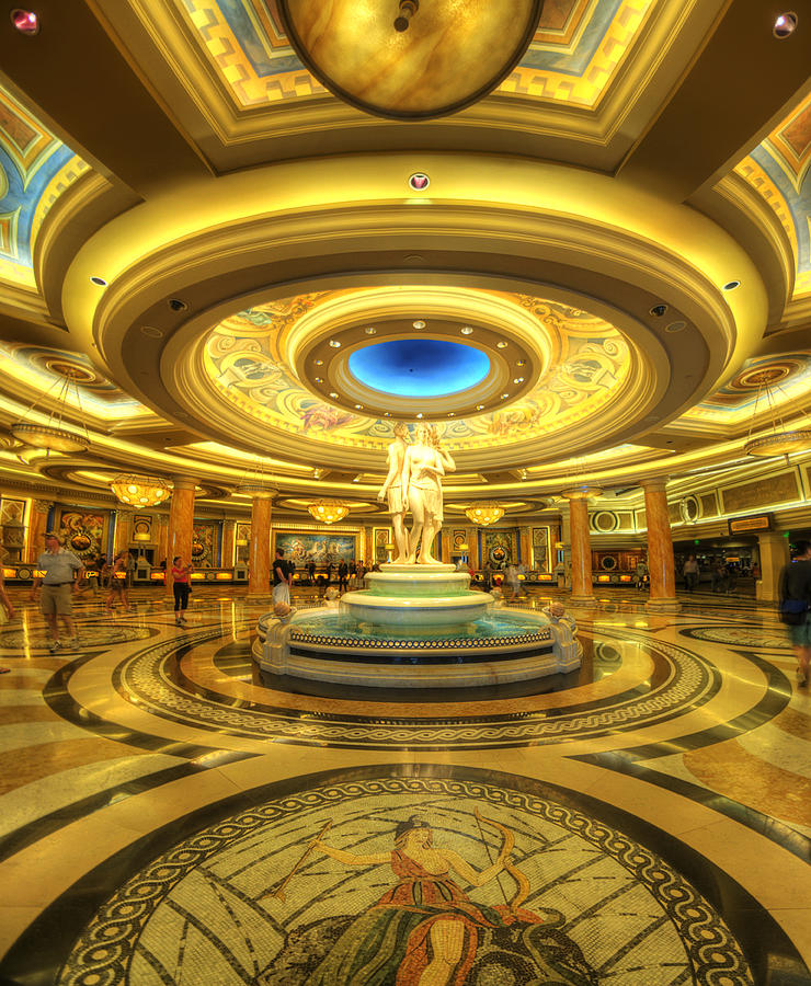 Greek Photograph - Caesars Grand Lobby by Yhun Suarez